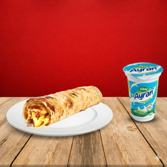 Adios Cheddarlı Dürüm & Ayran (170 Ml) görseli