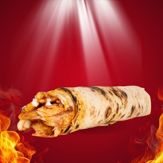 Çift Lavaşa Tavuk Döner Dürüm görseli