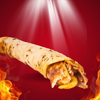 Çift Lavaşa Zurna Tavuk Döner Dürüm görseli