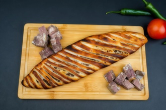 Yağlı Kavurmalı Kaşarlı Katmer görseli