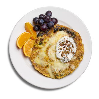 Otlu Malakan Peynirli Frittata görseli