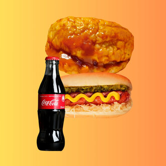 Islak Hamburger + Goralı + İçecek görseli