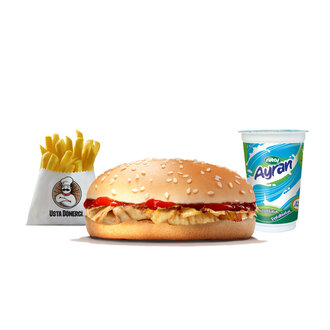 Çocuk Tavuk Döner Burger Menü görseli