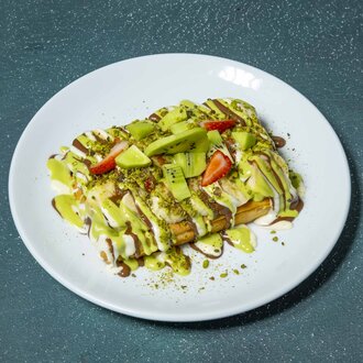 Kivili Çilekli Muzlu Maxi Waffle (Büyük Boy) görseli