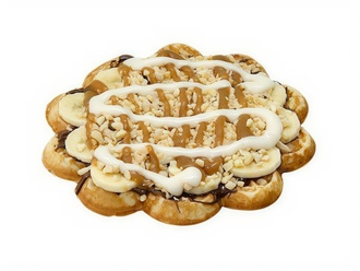 Banana Caramel Crunch Waffle görseli