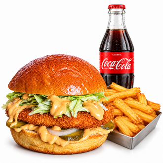 Schnitzel Burger Menü görseli