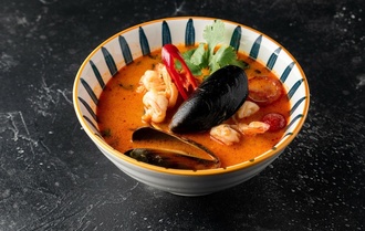Tom Yum Karides Midiye görseli