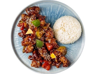 Tatlı Ekşi Tavuk & Sebzeli Pilav görseli