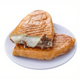 Yarım Ekmek Arası Kaşarlı Kavurmalı Tost görseli