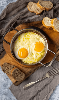 Sahanda Kaşarlı Yumurta görseli