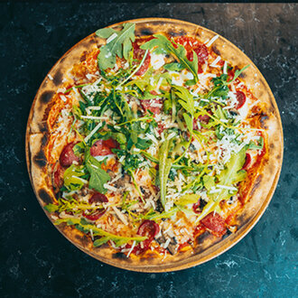 Salsiccia E Funghi Pizza (32 Cm.) görseli