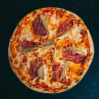 Funghi E Pancetta Pizza (32 Cm.) görseli