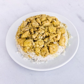 Köri Soslu Tavuk & Pilav (450 Gr.) görseli