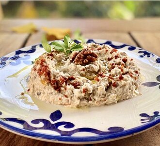 Vejetaryen Cevizli Labneli Közlenmiş Patlıcan (250 Gr.) görseli