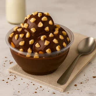 Fındık Taneli Nutella Soslu Profiterol (500 Gr.) görseli