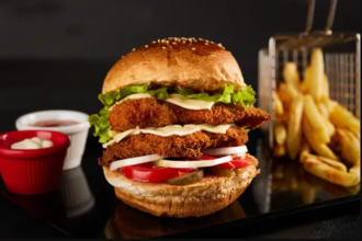 Crab Double Chicken Burger görseli