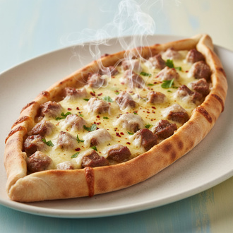 Kavurmalı Kaşarlı Pide görseli