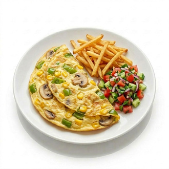 Sebzeli Omlet görseli