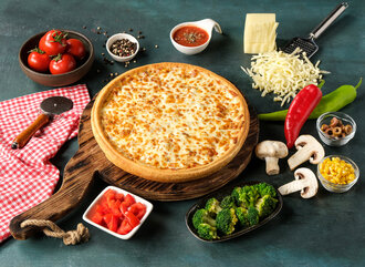 Seanson Veggie İnce Tava Pizza (Orta Boy) görseli