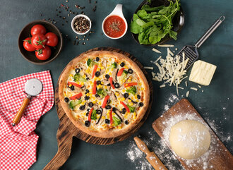 Vejetaryen İtalyan Pizza (28 Cm.) görseli