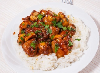 Barbekü Soslu Tavuk & Pirinç Pilavı görseli