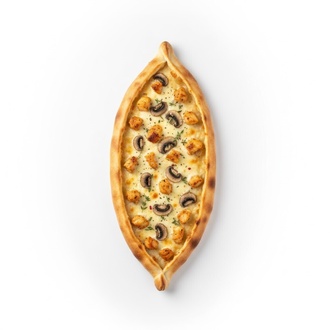 Tavuklu Kaşarlı Mantarlı Pide görseli