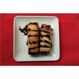 Çikolata Soslu Muz Kızartması görseli