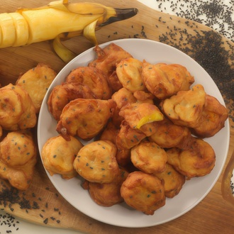 Ahududu Soslu Muz Kızartması görseli