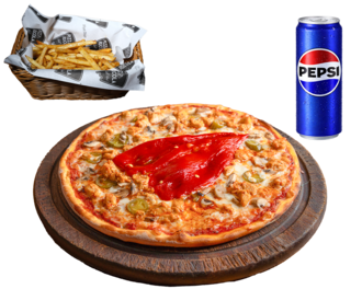 Acılı Tavuk Mexicano Pizza (Büyük) görseli