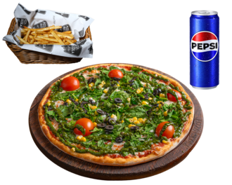 Otlu Pizza (Küçük) görseli
