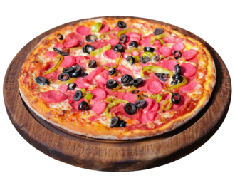 Salamlı Sosisli Pizza (Küçük) görseli