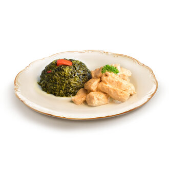 Adile Sultandan Özel Soslu Tavuk Ve Ispanak Kavurma görseli