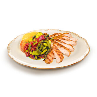 Izgara Tavuk Ve Karışık Sebze görseli