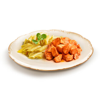 Acı Soslu Tavuk Ve Penne Makarna görseli