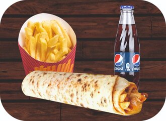 Kaşarlı Tavuk Döner Dürüm & Şişe İçecek Menü görseli