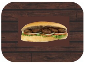 Yarım Ekmek Arası (3 Adet) Izgara Köfte görseli