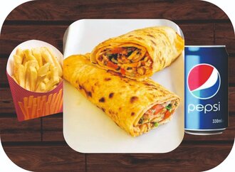 Soslu Tavuk Döner Dürüm & Kutu İçecek Menü görseli