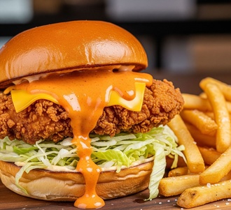 Crispy Burger (Az Acılı) görseli