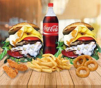 2'Li Çılgın Cheeseburger Menü görseli