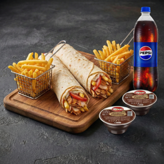 Doyuran 2’Li Dürüm 1 Litre Pepsi Menü görseli