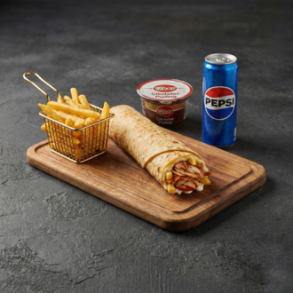Kaşarlı Tavuk Döner Dürüm Pepsi Menü görseli