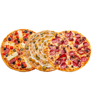 Büyük Boy Pizza (3 Adet) & Pepsi görseli