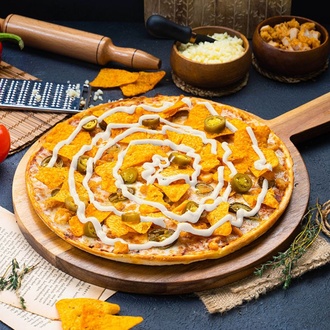 Tavuklu Doritos Pizza (Orta) (Acı) görseli