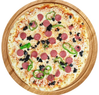 Sosisli Pizza (Küçük Boy) görseli