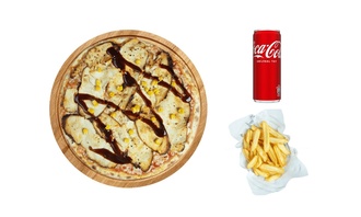 Bbq Soslu Tavuklu Pizza (Büyük Boy) görseli