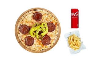 Kasap Sucuklu Pizza (Büyük Boy) görseli