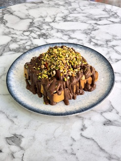 Sütlü Çikolatalı Waffle görseli