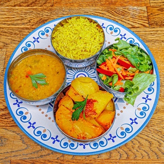 Dörtlü Thali Menü (Vegan) görseli