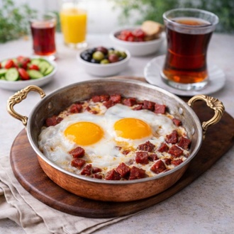 Sahanda Sucuklu Yumurta görseli