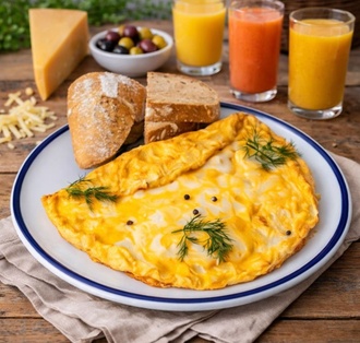 Beş Peynirli Omlet görseli